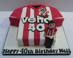 Saints shirt birthday cake